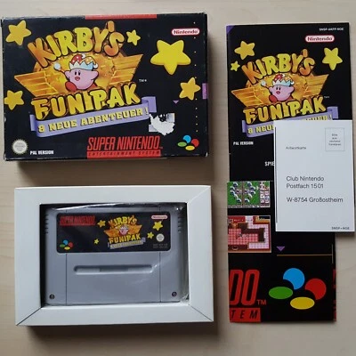 SNES Kirby's Fun Pak in OVP mit Anleitung Super Nintendo Spiel PAL Boxed game - Bild 1 von 4