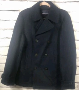 Tommy Hilfiger Mujer Talla M Azul Marino Ajuste Moderno Doble Pecho Chaqueta Abrigos - Imagen 1 de 12
