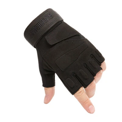 Guantes tácticos medio dedo combate militar tiro caza guantes sin dedos Foto 1 de 4