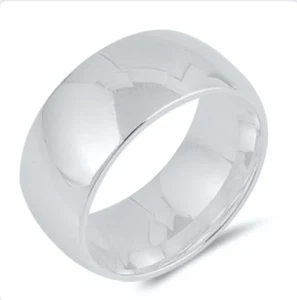 New Solid 925 Sterling Silver 9mm Wedding Band Ring size 8 For Men or Women USA - Picture 1 of 1