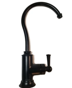 Grifo de bebidas de cocina tradicional de agua fría Moen S5510BL Sip, negro mate - Imagen 1 de 4