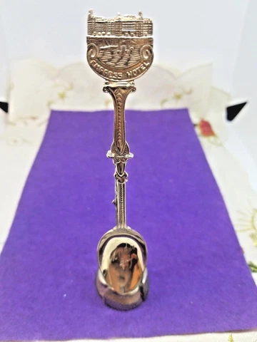 VINTAGE EMPRESS HOTEL VICTORIA BC SOUVENIR SPOON ALPACCA SILVER NIEKERK BROS Cover