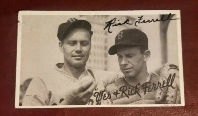 1936 R314 Goudey Wide Pens Rick and Wes Ferrell Auto Autograph Signed HOF - Image 1 of 3