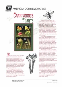 # 634 34c Plantas Carnívoras # 3528-3531 2001 USPS PANEL DE SELLOS CONMEMORATIVOS - Imagen 1 de 2