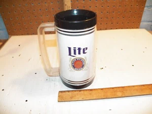 Vintage MILLER LITE "GOOD GUYS WEAR BLACK SOX" Plastic Mug Chicago Black Sox - Picture 1 of 6