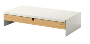 IKEA Elloven Monitor Stand with Drawer Home Office Computer Furniture White - Picture 1 of 7