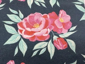 Cotton Spandex Jersey From Spoonflower - Large Pink Blossoms, approx 34"x59" - Picture 1 of 6