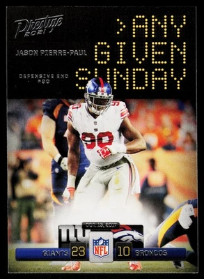 Jason Pierre-Paul 2021 Panini Prestige Any Given Sunday New York Giants #AGS-JPP - Image 1 of 2