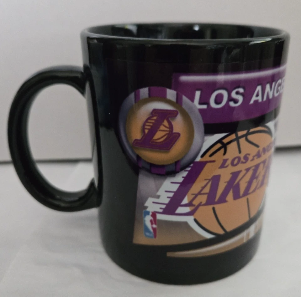 洛杉矶湖人队黑色标准尺寸咖啡杯篮球 — 第 1/4 张图片