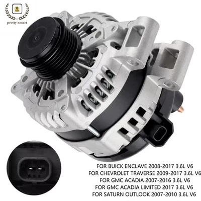 Alternador Nuevo Para 08-17 Buick Enclave V6 3.6L 104210-6160 11252 170A 12V Foto 1 de 4
