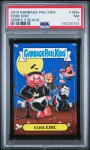 2013 Garbage Pail Kids GPK Brand New Series 3 BNS3 BLACK #186a EERIE ERIC PSA - Picture 1 of 2