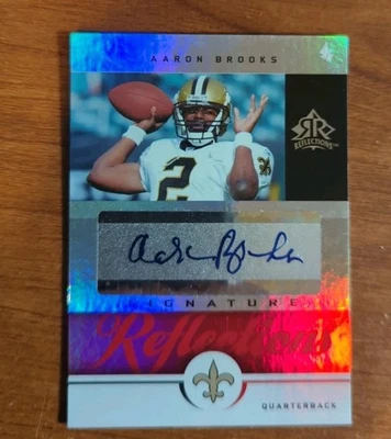 2005 Upper Deck Reflections - Signature Reflections Aaron Brooks #SR-AB (AU) - Image 1 of 3