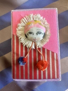 Vintage 1930s Art Deco Kyoto Hotel Japan souvenir doll box container Asis Rare - Picture 1 of 16