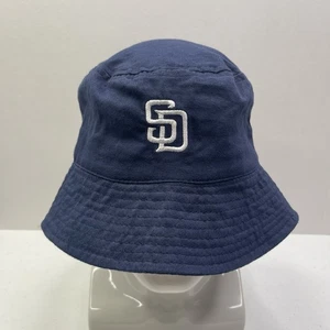 Cappello a secchiello San Diego Padres adulto taglia unica blu 100% cotone promo MLB - Foto 1 di 4