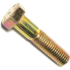 014973254544 Grade 8 Coarse Hex Cap Screws, 5/8-11 x 2-3/4, Piece-10, Yellow - Picture 1 of 1