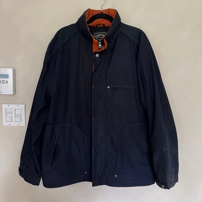Signature by Levi Strauss Co Men's XL Navy Orange Lined Jacket Coat - Image 1 of 4