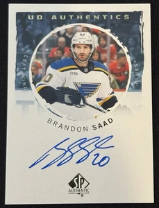 2024-25 SP Authentic Brandon Saad UD Authentics Auto #UDA-SA Blues - Bild 1 von 2