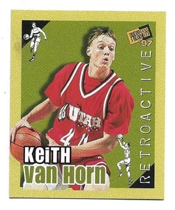 Keith Van Horn 1997 Press Pass Doble Amenaza Retroactivo #2 - Utah Utes - Imagen 1 de 2