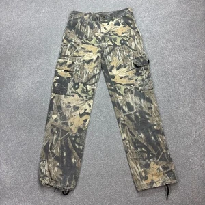 Realtree Trousers Womens 26x28 Brown Camo Canvas Carpenter Work Wear Pants Lady* - Picture 1 of 10