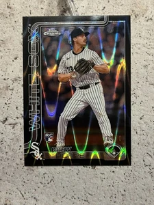 Drew Thorpe 2025 Topps Chrome RC #275 Black Raywave Refractor SP /10 WHITE SOX - Picture 1 of 7