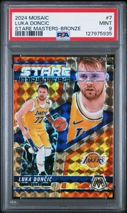 2024 Mosaic Luka Doncic Stare Masters Bronze /75 PSA 9 Lakers Uniform  - Bild 1 von 2