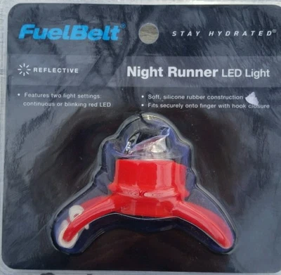 FuelBelt Night Runner Luz LED para Dedos Correr Reflectante Suave Silicona Goma Foto 1 de 2