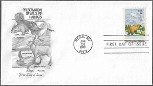 (20) USA - 1981 ARTMASTER ANIMALS WILDLIFE FIRST DAY COVER - Picture 1 of 1