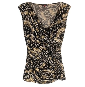 Vince Camuto Scoop Cowl Neck Sleeveless Top Criss Cross Bodice Jersey Size XS - Picture 1 of 6