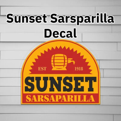 Sunset Sarsaparilla Cola Vinyl Decal (Sticker, nuka-cola, new vegas) - Image 1 of 4