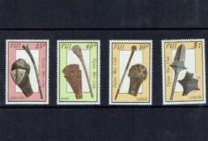 MINT 1986 FIJI ANCIENT WAR WEAPONS WAR CLUBS STAMP SET OF 4 - Picture 1 of 1