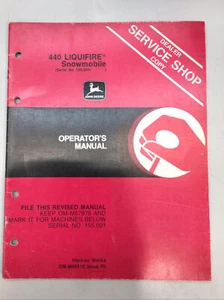 JOHN DEERE 440 LIQUIFIRE SNOWMOBILE OPERATOR’S MANUAL OM-M68919 ISSUE F0 - Picture 1 of 3