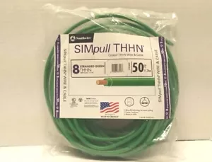 Green Southwire Simpull THHN Kupferdraht und Kabel 50 Fuß-20492531 - Bild 1 von 5