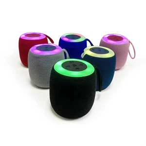 Wireless RGB Mini Bluetooth Portable Speaker Indoor Outdoor Waterproof Lights - Picture 1 of 4