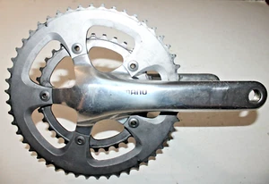 Shimano Dura Ace Double Crankset 175mm FC-7701 52/39T Octalink Silver US Shipper - Picture 1 of 14