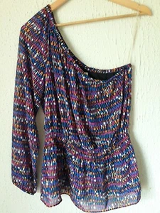 Candie's Damen schulterfreie mehrfarbige Bluse Größe XL. B - Bild 1 von 9