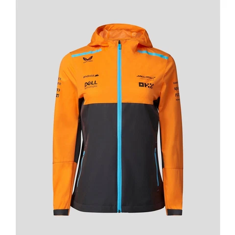 McLaren F1 Women's 2023 Team Water Resistant Jacket - Papaya Cover