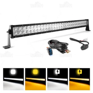 32" LED Work Light Bar Driving White Amber Strobe DRL Fog Offroad SUV Truck Lamp - Picture 1 of 17