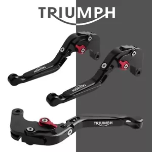 for Triumph Daytona 660 Short Black Adjustable Clutch & Brake Levers 2024-2025 - Picture 1 of 3