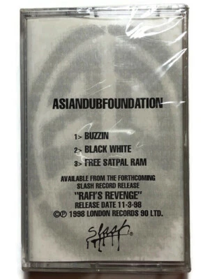 1998 Asian Dub Foundation Promo Cassette For “Raif’s Revenge” Slash Records New - Image 1 of 4