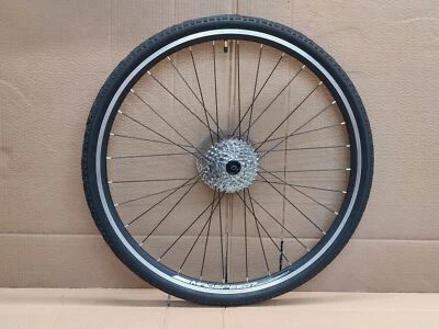 QR 700c 28" Hybrid Bike Rear Wheel 7/8/9/10 Speed Rim Disc Kenda 700x35c/38c/42c - Image 1 of 4