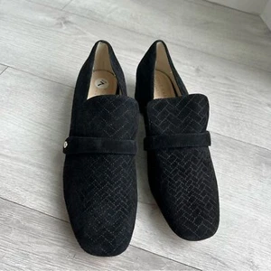NWOB women's Cole Haan Eber Loafer suede in black size 7 - Picture 1 of 7