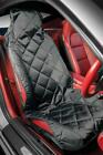 1X Luxury Black Quilt Cushion Seat Covers Protectors Fits Toyota Gr86