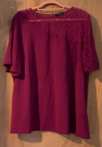 BNWOT STUNNING LACE DETAIL TOP FROM SIMPLY BE SIZE 26 - Picture 1 of 5