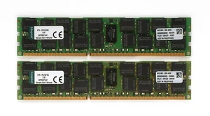 Kingston 32GB (2x 16GB) PC3-12800R REG ECC Server RAM KTH-PL316/16G - Afbeelding 1 van 1