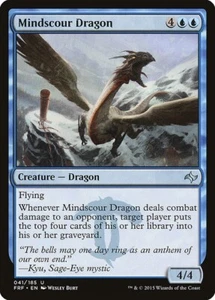 MTG UC REGULAR FRF: FATE REFORGED - NM- MINDSCOUR DRAGON 041/185 - Picture 1 of 1