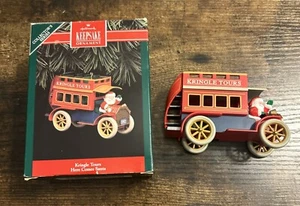 Hallmark Keepsake Ornament 1992 Christmas Kringle Tours Here Comes Santa - Picture 1 of 10