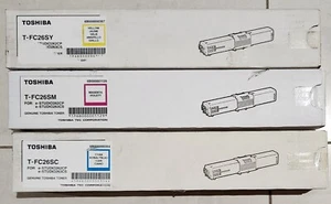 Toshiba Genuine Set T-FC26SM T-FC26SY T-FC26SC Toner Cartridge - Picture 1 of 1