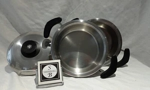AMC 2x Pentola Ø 21 cm H = 11 cm & 8,5 cm modello 788 modelli vecchi A23/23 - Foto 1 di 6
