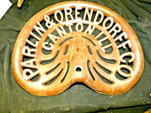 VINTAGE RARE PARLIN & ORENDORF CANON TRACTOR IMPLEMENT SEAT CAST IRON FARM - Picture 1 of 6