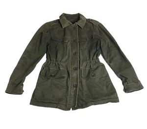 Banana Republic Jacket Womens XS Mallard Green Chore Utility Field Army Grunge - Picture 1 of 22